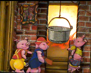 Spectacle de noël pour école maternelle Jeune public: Le Cadeau du Père Noël : La Boîte à Histoires:Les Trois Petits cochons : La maison de briques.